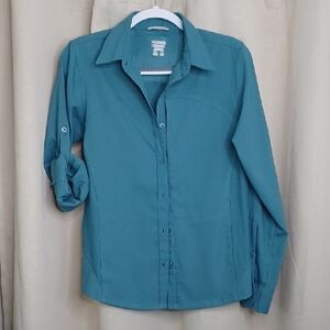 Columbia Teal Button-Up Shirt